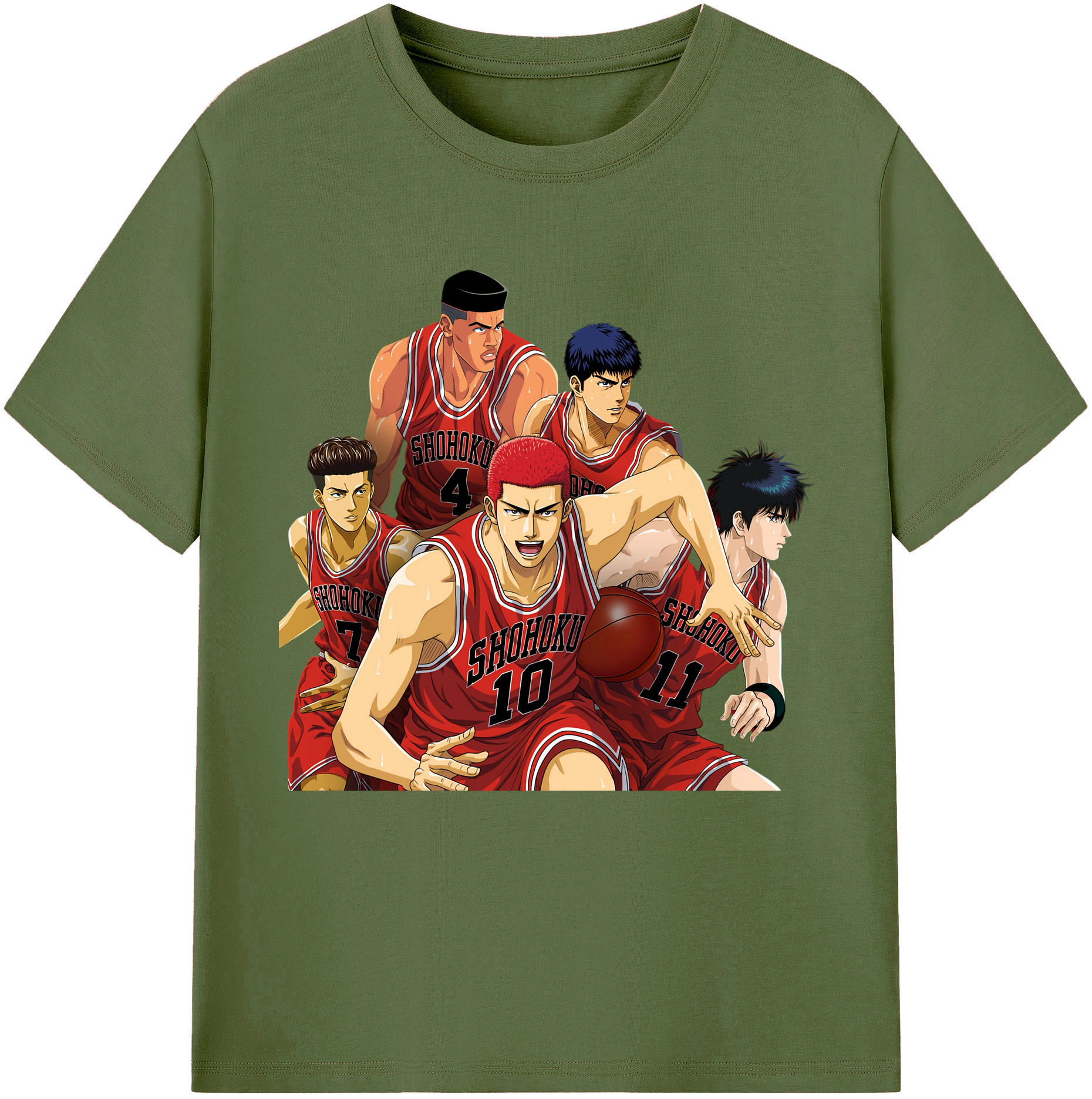 （画像用） SLAM DUNK／スラムダンク 綿100％半袖Tシャツ（フロントプリント）